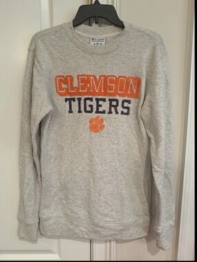 Champion Clemson Tigers Gray Sweatshirt- Adult Size Small